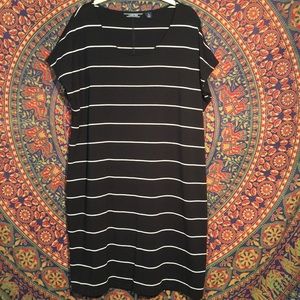 Lands’ End Stripe Tee Shirt Dress